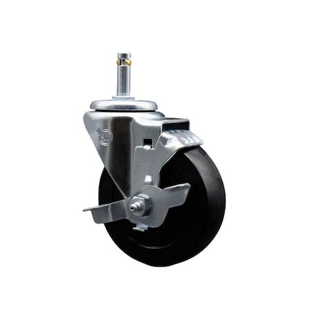 Service Caster Assure Parts 190269611 4'' Replacement Caster with Brake ASS-SCC-GR20S414-SRS-TLB-716138
